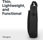 Targus Classic Slim Laptop Bag - Ergonomic Briefcase and Messenger Bag - Spacious Foam Padded for Laptops and Under