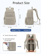 Uselike Travel Backpack for Women, 15.6 Inch Laptop Backpack, Quilted College Bookbag, Cute Work Backpacks, Water Resistant