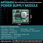 EBOOT 24 Pack MP1584EN DC-DC Buck Converter Adjustable Power Module 24V to 12V 9V 5V 3V