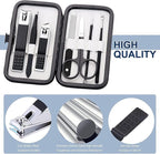 Nail Clippers Set Professional Manicure Set Grooming Kits Stainless Steel Travel Manicure Pedicure Kit Nail Care Tools Nail Kit with Travel Case Personal Care Tools Gifts for Men Women