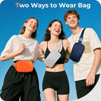 Belt Bag Zipper Fanny Pack Crossbody Bags for Women,Fashion Nylon Waist Packs, Water Repellent Two Way wear with Adjustable Strap Gifts for Teenage Girls Women Men(light gray)