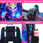 WZLVO Kids Luggage for Boys and Girls, Cute Dinosaur Unicorn Rolling Wheels Suitcase for Toddler Children