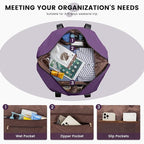 LOVEVOOK Weekender Bag, Large Travel Duffel Bag for Women with 2 Packing Cubes, Carry on Overnight Bag with Shoe Compartment, Mom Hospital Bags for Labor and Delivery