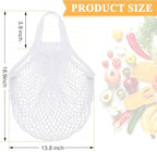 Shappy 12 Pack Reusable Mesh Grocery Bags Large Crochet Market Bag Cotton Kitchen Tote for Fruit Vegetable Storage