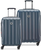DELSEY PARIS Helium Aero Hardside Expandable Luggage with Spinner Wheels, Orion Blue, 2-Piece Set (21/24)