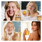25 Pcs Mother's Day Gift, Honey & Almond Bath & Body Gift Set for Women, Hydrating Skin Care Kit, Spa Gift, Cosmetic Bag, Necklace, Anniversary, Christmas, Birthday, Valentines, Wife
