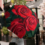 Cowboy Black Hat Western Boots Umbrellas for Rain Portable Travel Umbrellas Lightweight Automatic Windproof Folding Umbrella Compact Outdoor Beach Umbrella for Women, Men