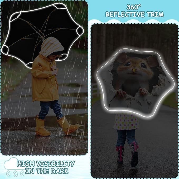 ALAZA Kids Umbrella for Girls Boys UPF 50+ Anti-UV Umbrella for Rain and Sun Age 3-8