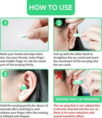LYSIAN Ultra Soft Foam Earplugs for Sleep 60 Pairs, 38dB SNR Ear Plugs for Sleeping Noise Cancelling, Mowing and Snoring,Double Color Green/White