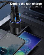 Car Charger, [2Pack/3.4a] Fast Charge Dual Port USB Cargador Carro Lighter Adapter for iPhone 15 14 13 12 11 Pro Max X XR XS 17 Plus 16, iPad, Samsung Galaxy S23 S22 S21 S25 Plus S7 j7 S10e S9 Note 8