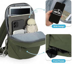 Small Sling Bag with RFID Blocking, Mini Fanny Pack for Women Men, Convertible Crossbody Anti Theft Chest Bag for Travel Hiking Running, Dark Green