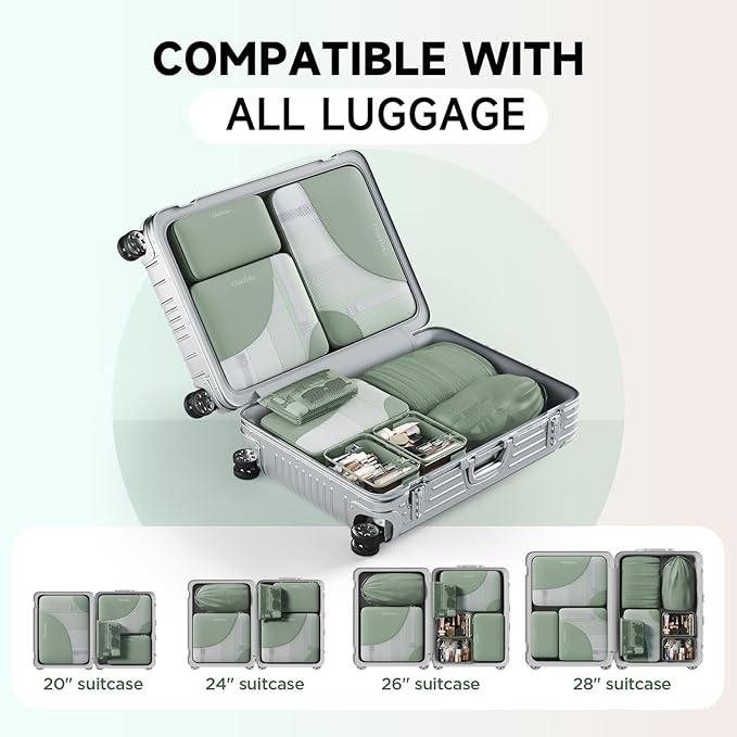 11 Set Packing Cubes for Travel, Gifts for Women Mom,Anti-Tearing Suitcase Organizer,OlarHike Vacation Essentials & Accessories for Cruise Ship