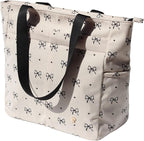 ESVAN Original Floral Tote Bag Large Shoulder Bag with Multi Pockets for Gym Travel Beach Daily Bags