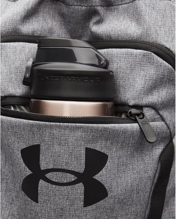 Under Armour Unisex Hustle Sackpack, (025) Castlerock/Black/Black, One Size Fits Most