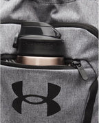 Under Armour Unisex Hustle Sackpack, (025) Castlerock/Black/Black, One Size Fits Most