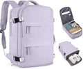 coofay Large Carry On Backpack Flight Approved Personal Item Travel Backpack For Women Airline Approved Waterproof Sports Luggage Backpack Casual Daypack Small Hiking Backpack Purple Backpack