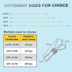 Portable Travel Clothesline, Windproof Clothes Laundry Line with Clothespins & Hang Holes, Indoor & Outdoor Clothes Drying Rope for Hotel, Backyard,Cruise Ships, Camping (Yellow, 20 Ft)