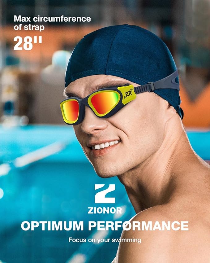 ZIONOR Swim Goggles, Upgraded G1 Polarized Swimming Goggles Anti-Fog for Adult Men Women