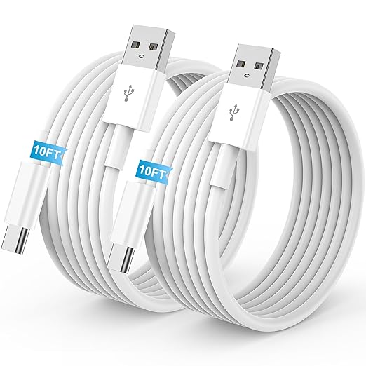 2Pack 10FT USB to USB C Fast Charging Cable for iPhone 17 16 15 Charger Cord, for Apple for iPhone 17 16 15/Pro/Pro Max/Plus Long Type C Car Carplay Cord for iPad Pro 12.9/11, Air 5th/4th Gen