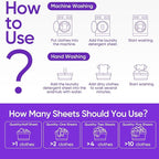 Travel Laundry Detergent Sheets Fisroa 120 Loads Eco-friendly Washing Detergent Sheets Plastic-Free Lavender Liquidless Laundry Strips for Camping Dorm