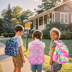 RHCPFOVR Kids Backpack for Girls - Girls Backpack 3-8 Ages Unicorn for Kids 15 Inch School Bookbag for Kindergarten Elementary School Bookbag for Girl 1st 2nd Grade