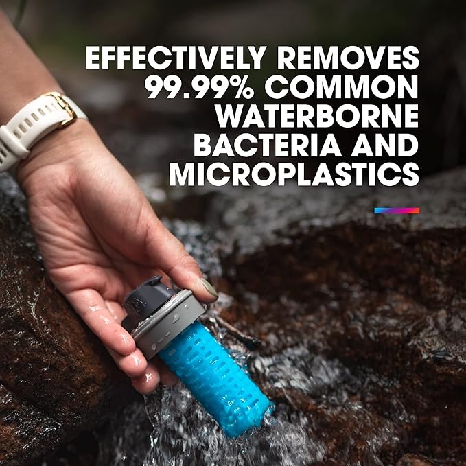 HydraPak 42mm Filter Cap - Water Filtration Accessory - Fast Flow - Perfect for Hiking, Endurance Sports, Camping, Travel, and Emergency Preparedness