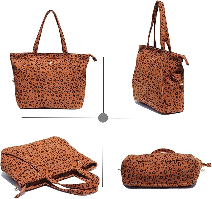 ESVAN Corduroy Yoga Tote Bag Gifts for Women Drawstring Yoga Mat Bag for Office Workout Travel Carryall Pilates Gym