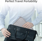 Electronics Organizer Travel Case Cord Cable Charger Organizer Bag Travel Accessories Essentials for Women Men Double Layers Tech Pouch with 5 Cable Ties for Phone Power Bank SD Card USB, Grey