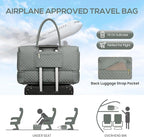 Travel Bag Weekender Bags for Women - Carry on Overnight Bag with Shoe Compartment Duffle Bag with Laptop Pocket Hospital Bag for Labor Delivery Gym Tote Bag with Toiletry Bag Dark Green