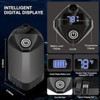 Portable Shower for Camping,7800mAh Rechargeable Camping Shower Pump,IPX8 Waterproof Outdoor Shower with LED Display and 3 Spray Modes for Hiking,Travel, Pet, Car Wash,RV Life