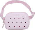 Crocs Classic Belt Waist Bag, Customizable Fanny Pack, Personalize with Jibbitz Charms, Pink Milk, One Size