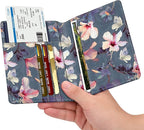 FINTIE Passport Holder, Slim Travel Wallet RFID Blocking Card Case Cover Passport Cover Protector Essentials with Credit Card Slots for Women/Men | Slim, RFID Blocking, Card Case Cover, Essentials, Credit Card Slots