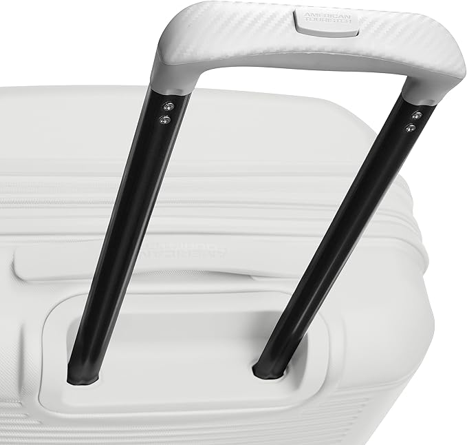 American Tourister Stratum 2.0 Expandable Hardside Luggage with Spinner Wheels, Carry-On, White