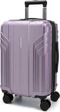 BAGSMART Expandable Carry On Luggage 22x14x9 Airline Approved, 20 Inch Travel Luggage with Spinner Wheels, Lightweight Hard Shell Suitcase Carry on Lavender Purple
