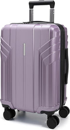 BAGSMART Expandable Carry On Luggage 22x14x9 Airline Approved, 20 Inch Travel Luggage with Spinner Wheels, Lightweight Hard Shell Suitcase Carry on Lavender Purple
