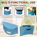 PATIKIL Travel Foot Rest, Portable Airplane Footrest with Handbag Function Lightweight Foldable Foot Stool to Relieve Back & Knee Pain for Long Flight Outdoor Camping, Dark Green