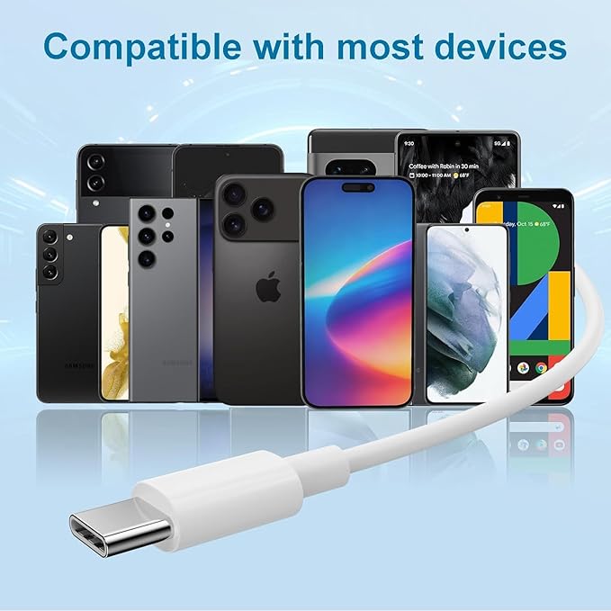 2 Packs USB C Headphones for iPhone 17/16/15 Pro Max Plus Type C Earphones with Microphone & Remote Noise Cancelling Earbuds for iPhone 17/16/15 Pro, iPad, Galaxy S23/S22/S21/S20/Ultra Note 10/20