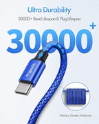 etguuds USB C to USB C Cable 3ft, 2-Pack 60W USBC to USBC Cord, Type C to C Charger Cable Fast Charging for iPhone 17 16 15 Pro Max Plus Air, Samsung Galaxy S25 S24 S23, for MacBook/iPad, Pixel