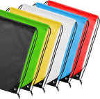 Kuhome 6Pcs Drawstring Backpacks Bulk String Bag Cinch Sack Pack Storage Knapsack Polyester Gift Bags Sports Drawstring Bags for Trip Gym Party Bags(6 Colors)