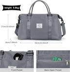 HYC00 Travel Duffel Bag,Carry-on Overnight Weekender Bags for Women,Sports Tote Gym Bag with Wet Pocket