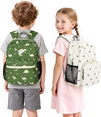 STEAMEDBUN Corduroy Kids Backpack for Girls Boys 3-8, Girls Backpack for Elementary Kindergarten - Bow