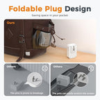 TESSAN USB C Charger Block 20W PD, Fast Charging Adapter with Foldable Plug, 1875W Power Outlet Extender(4 AC and 4 USB) for Cruise, Home, Office, Dorm Room Essentials, White