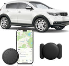 Mini GPS Tracker for Vehicles,Real Time Car GPS Tracker Work with Apple Find My(iOS Only),No Monthly Fee Mini Hidden Car Tracker with Magnetic Case (1PCS Black Tracker, Black Magnetic Case)