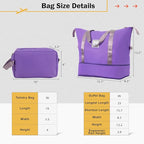 Luggage Sets, 2 Piece Carry on Luggage Set with Travel Bags, 2 Piece Expandable Spinner Hardshell Suitcase with TSA Lock, Back to School Suitcase, Women Men, Purple, 20/24 inch