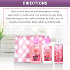 Bath and Body Care Travel Set - Home Spa Set with Body Lotion, Shower Gel and Fragrance Mist, Personal Body Care Travel Set for Birthday Christmas New Year Gifts(Japanese Cherry Blossom)