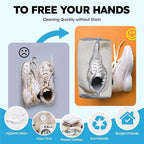 Shoe Washing Machine Bag: Shoe Washing Bag Keeps Clean - Reusable Laundry Shoe Bag for Sneaker Tennis Shoes Unstain Cleaner Kit(Cream 2 Pcs)