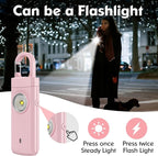 Rechargeable Personal Alarms for Women - Christmas Birthday Gifts for Women, Stocking Stuffers for Teen Girl, Daughter, Safety Keychain Flashlight, Siren Alarm, Travel College Essentials (Rose Gold)