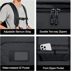 MIER Water Resistant Backpack Duffle Heavy Duty Convertible Duffle Bag with Backpack Straps for Gym, Sports, Travel