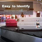 4 Pack Luggage Tag for Suitcases TSA Approved, Leather Suitcase Tags Identifiers, Cute Bag Name Travel Tags ID Labels for Women Men Cruise Airport Luggage Travel Essentials by Sodsay