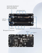 diymore 1865O Battery Holder Double Li-ion V8 Shield Micro USB 5V/3A 3V/1A Power Bank Battery Charging Module for Raspberry Pi and Arduino with 30CM USB Port line(2 Holders)